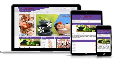 thiết kế web mẫu tiệm nail spa hair #00005